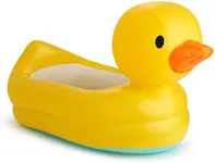 Munchkin White Hot Inflatable Duck Tub, Yellow, 1 Count (Pack of 1)