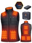 Heated Vest for Men, 16000mAh 7.4V Battery with Ergonomic Heating System & Smart Temp Control