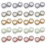 Modixun 20 Pack Clear Contact Lens Case, 5 Colors Leak-Proof Bulk Contact Cases, Contact Lenses Holder Kit, Compact Eye Contact Case with L/R Mark, Style A