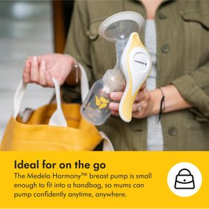 Medela Harmony Manual Breast Pump – Portable, Single Hand Use