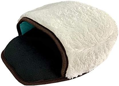 USB Heated Mouse Pad Mouse Hand Warmer with Wristguard Warm Winter White
