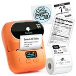 Phomemo M110 Portable Wireless Thermal Label Printer, Bluetooth Label Maker Machine for iOS And Android Phone, Barcode Printer for Clothing, Jewellery,Retail, Home, with 1 Labelroll