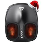 BOB AND BRAD Lite Foot Massager Machine with Heat, Shiatsu Deep Kneading, Multi-Level Settings, Electric Feet Massager for Tired Muscles for Men Size 12 (Black)