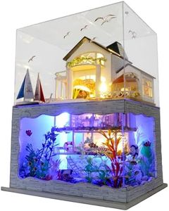RHZN Miniature House Kit, Doll House Kit, Miniature Kit, DIY Mini House for Adult, Holidays in Hawaii