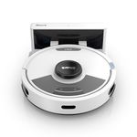 Shark Matrix Plus 2-in-1 Robot Vacuum and Mop with Self-charging Base - Deep-cleans Carpets, Hard Floors and Pet Hair - 3D LiDAR Navigation - Wi-Fi / App - 2 Pads and 2 Brushes incl. - White
