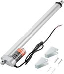 VEVOR Linear Actuator 12V, 16 Inch High Load 330lbs/1500N Linear Actuator, 0.19"/s Linear Motion Actuator with Mounting Bracket and IP54 Protection