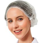 KIBERTIC - 300 Pack Disposable Non-Woven Hair Nets | Premium Mob Caps for Medical & Kitchen Use | Hygienic Head Covers | Hairnet for Cooking, Catering, Beauty | Men & Women, Mop Cap, Head Cover