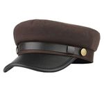 Unisex Greek Fisherman Hat Fiddler Sailor Cap by S.Charma Brown