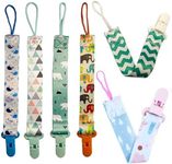 6 Pack Baby Pacifier Holder Clip, D