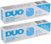 DUO Strip Eyelash Adhesive Clear, for Fake Strip Lash, 0.5 oz, 2-Packs