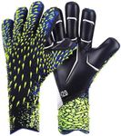 Soccer Goalkeeper Gloves for Children, Youth & Adults, Professional Goalkeeping Gloves with Strong Grip & Excellent Protection, Non Slip Wear-Resistant Goalie Gloves Sizes 6 7 8 9 10