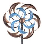 Wind Spinner Outdoor Garden Decor - 4.8 FT Kinetic Wind Sculpture Metal Windmill for Outdoor Yard Patio Lawn & Garden