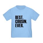 CafePress Best Cousin Ever T Shirt Cute Toddler T-Shirt, 100% Cotton Baby Blue