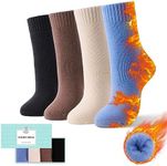 ICEIVY 4 Pairs Thick Thermal Socks for Women Extreme Cold Weather Winter Warm Socks Soft Cozy Womens Crew Socks with Gifts Box