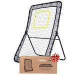 Victorem Lacrosse Rebounder - 6x4 Ft. Bounce Back Lacrosse Net, Pitch Back Rebounder for Lacrosse, Baseball and Softball Training, Volleyball Bounce Back Net