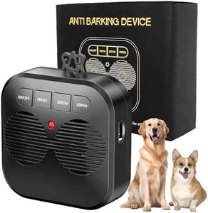 GGDDSHA Ultrasonic Dog Barking Stopper – Anti Barking Device for Dogs, 33FT Range Bark Control, 3 Modes, Safe & Humane, Rechargeable, Indoor & Outdoor Use