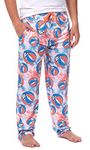 Bioworld Grateful Dead Men's Allover Steal Your Face Logo Tie Dye Adult Sleep Bottoms Pajama Pants, Multicolored, XX-Large