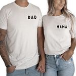 Mom and Dad Shirts Women Mama Lette