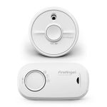 FireAngel Smoke and Carbon Monoxide Alarm 2-Pack - SB1-R Toast Proof Optical Smoke Alarm for Home and FA3313 10-Year Life Carbon Monoxide Detector with Replaceable Batteries - CO and Fire Safety Set