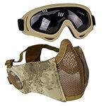 AOUTACC Airsoft Mask with Tactical 