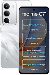 realme C71 Dual SIM Smartphone | 6GB RAM + 128GB Storage | 6.67" 120Hz Display | 50MP AI Camera | 6300mAh Battery | 45W Fast Charging | White Swan | Android 15 | 12m Warranty (White Swan)