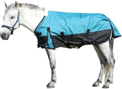 LEAFOREST 1200 Denier Waterproof Mini Shetland Pony Foal Rug, Blue Black, 48IN