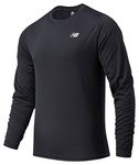 New Balance Core Run Long Sleeve T-shirt, Men, Black, L