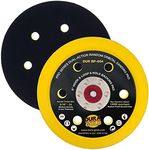 Dura-Gold Pro Series 6" Hook & Loop DA Sander Backing Plate Pad, 6 Hole Pattern Dustless - Flexible Edge Dual-Action Random Orbital Sanding Pad, 14mm Thick - Polisher Auto Paint Woodworking Sandpaper