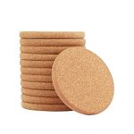 Kavi eco Friendly Plain 8 mm Thick Cork Coasters Set of 10