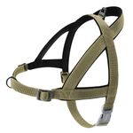 S-ETOVUS No Pull Dog Harness, Reflective Puppy Harness, Escape Proof/Quick Fit Adjustable Pet Harness with Soft Padded Handle, Front and Back Metal Ring, Easy for Training Walking (Yellow, S)