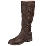 Journee Collection Womens Carly Boot, Brown, 4.5 UK