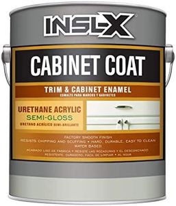 INSL-X Cabinet Coat - Urethane Acrylic Semi-Gloss Enamel Cabinet Paint, White, 1 Gallon, 128 Fl Oz (Pack of 1)