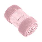 GC GAVENO CAVAILIA Faux Fur Mink Throw Fleece Blanket for Double Bed & Sofa Bed, Lightweight Extra Soft Warm & Cosy Fluffy Blanket, Versatile Outdoor Blanket Throw 150cm x 200cm, Pink