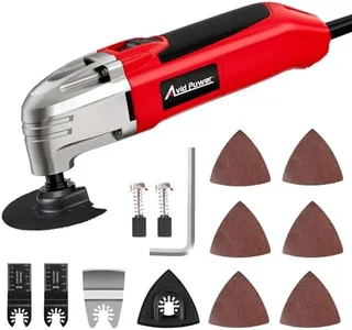 AVID POWER Oscillating Tool, 22000 OPM Electric Oscillating Multi Tool with 3°Oscillation Angle, Cutting, Sanding, Grinding, Scraping, 11 Accessories & Quick-Change Interface