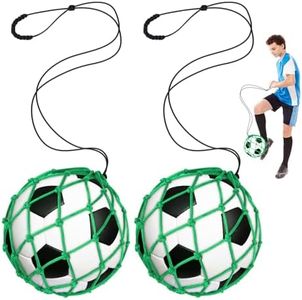 2PCS Soccer Kick Trainer,Soccer Training Equipment,Football Net Kicker,Solo Practice Aid Control Skills for Kids Adults