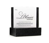 (2 Pack) Activated Charcoal Bar Soap with Tea Tree and Shea butter- All Natural Bar Soap - Handmade Soap - Made in Canada L'OLIVIER NATURALS