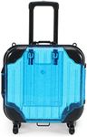 HBZGTLAD 10pcs false eyelashes packaging box pink luggage lashes suitcase mink lashes packing fluffy and curly case empty (C-blue)