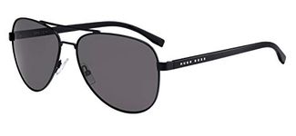 Boss Unisex-Adult's 0761/S NR Sunglasses, Mtblk Black, 60