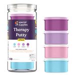 Special Supplies Therapy Putty for Kids and Adults - Resistive Hand Exercise Stress Relief Therapy Putty Kit, Set of 4 Strengths, Three Ounces of Each Putty