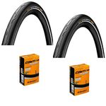 Continental Contact Urban 16 x 1.35 Brompton Bike Tyres (Pair) + Conti Compact Schrader Valve tubes (pair)