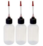 3-2oz Plastic Squeeze Bottles 1.5" Stainless Applicators