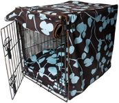 Molly Mutt Your Hand in Mine 36-inch Dog Crate Cover Large Kennel Cover Measures 36” x 24” x 27”, Two Panel Doors Roll Up, Made from Machine-Washable 100% Cotton Durable, Breathable & Pre-Shrunk