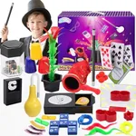 Skirfy Magic Kit-75+ Magic Tricks for Kids Age 6-8,Perfect Magic Toys for Kids,Featuring with Floating Vase,Double Magic Bag,Magic Mirror-Great Birthday Gifts for Boys Girls