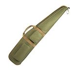 Rifle Case Soft Shotgun for Gun Case 44" 48" 52" Multiple Magazine Holder Pouches Outdoor Tactical Accessory Bags Carried by Hand Or Adjustable(Green, 44''-Fits Rifles Up to 42'')