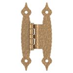 Amerock | Cabinet Hinge | 3/8 in (10 mm) Offset Non-Self Closing Face Mount | Champagne Bronze | Kitchen Cabinet Door Hinge | 1 Pack/Pair | Functional Hardware