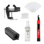 6Pcs Club Grip Replacement Kit with Hook Blade, Solvent, Tape, Clamp for Easy Club Regripping (a)