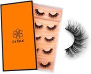 DYSILK Eyelashes Mink Lashes Fluffy - Fluffy Lashes 5 Pairs 6D Faux Mink Eyelash False Eyelashes Natural Look Lashes That Look Like Extensions Wispy Eyelashes Strip Lashes Eye Lashes | Fluffy-16mm