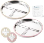 Bakpoco Stainless Steel Baby Plate 