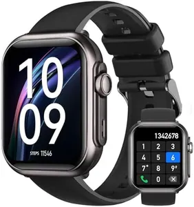 Smart Watch for Men for Android iPhone: Smart Watch with 100 Day+Battery Life Make/Answer Call Blood Oxygen Sleep Heart Rate Monitor 5ATM 120+ Sport Mode Fitness Tracker Watch Pedometer Reloj Black