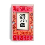 Alicia Souza Fridge Magnet Photo Frame, Sister Love, Small Picture Frame, Multicolor, Ideal Gift, Water Resistent 3W x 3.3H CM